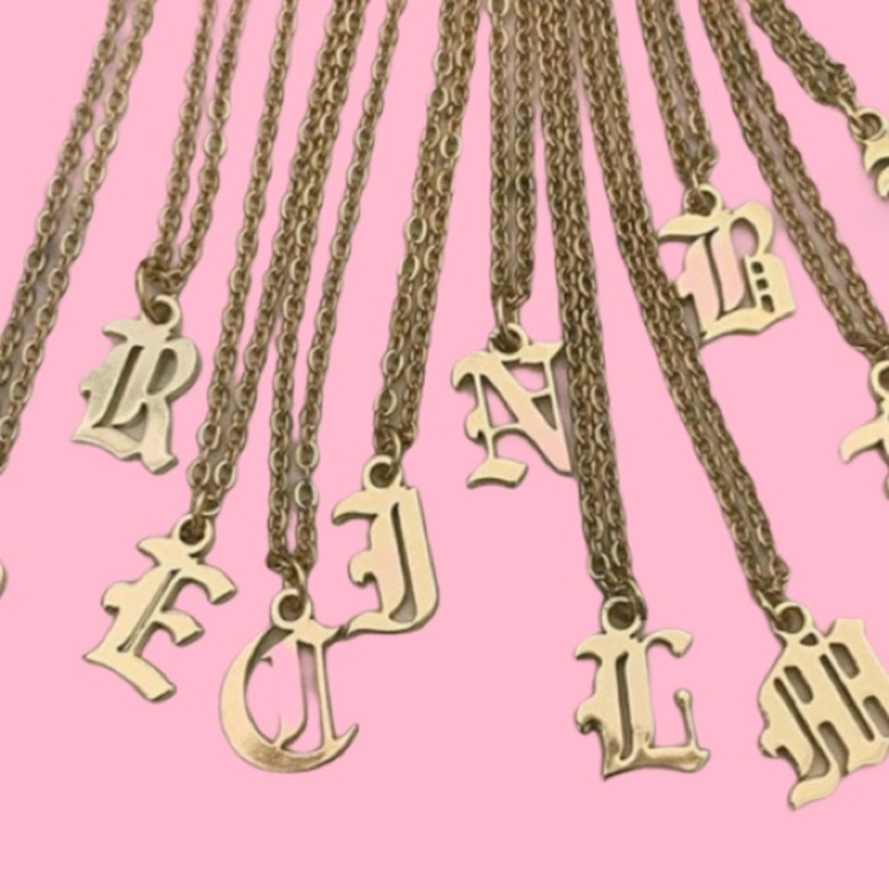Letter Pendant Necklace